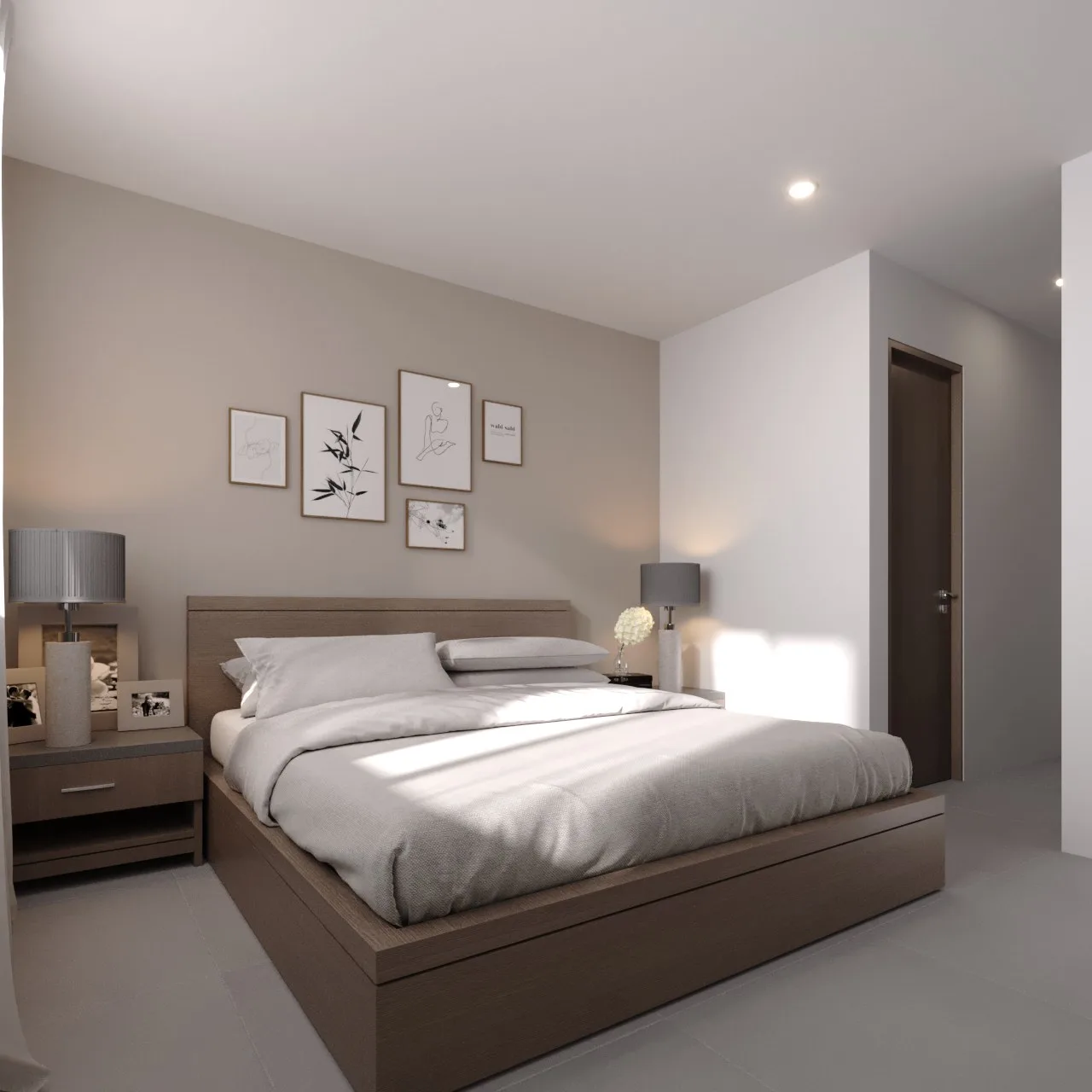 Render de la recámara principal
